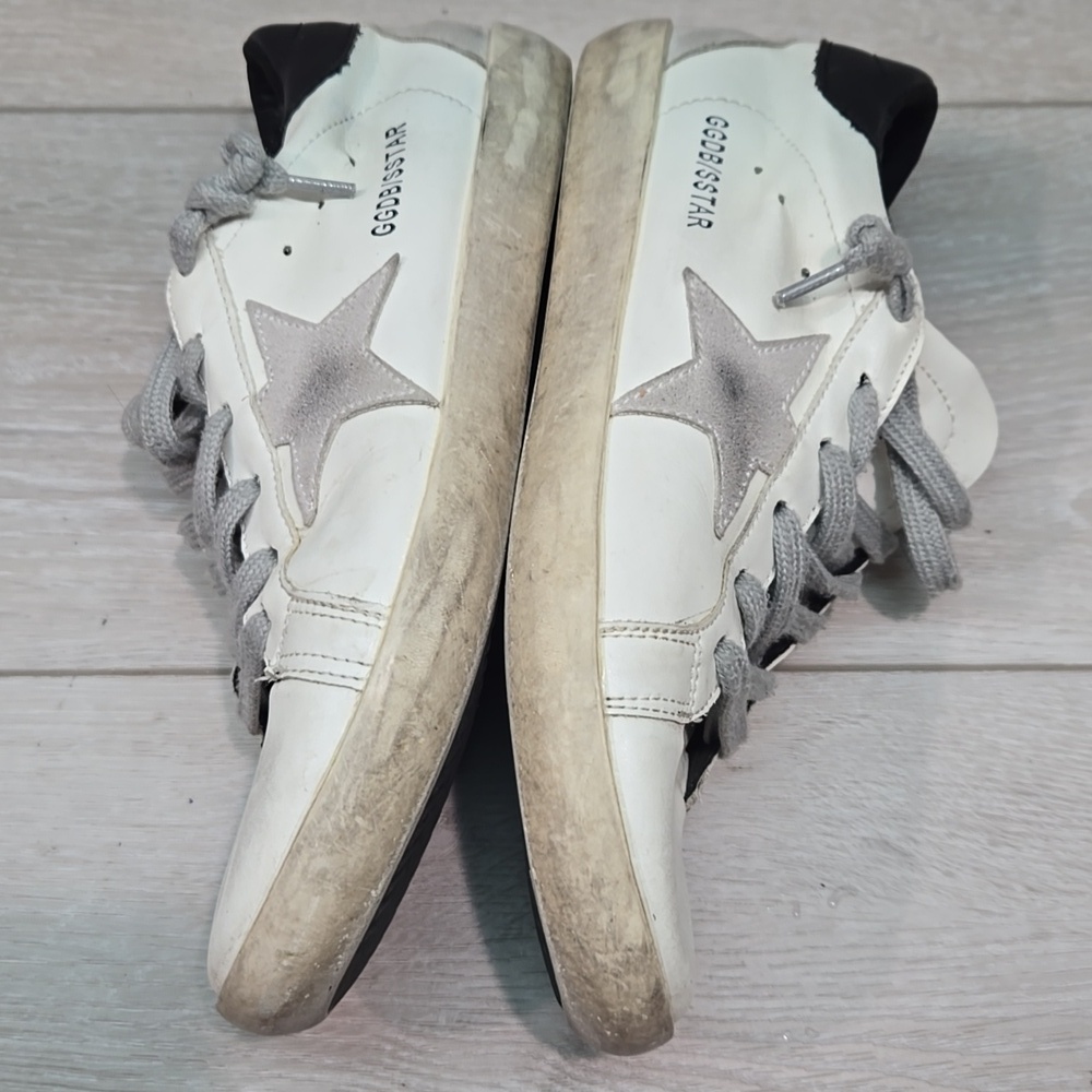 Golden Goose GGDB Women White & Black Star Sneakers Shoes Sz 41/42 US 11-12 - Picture 11 of 16